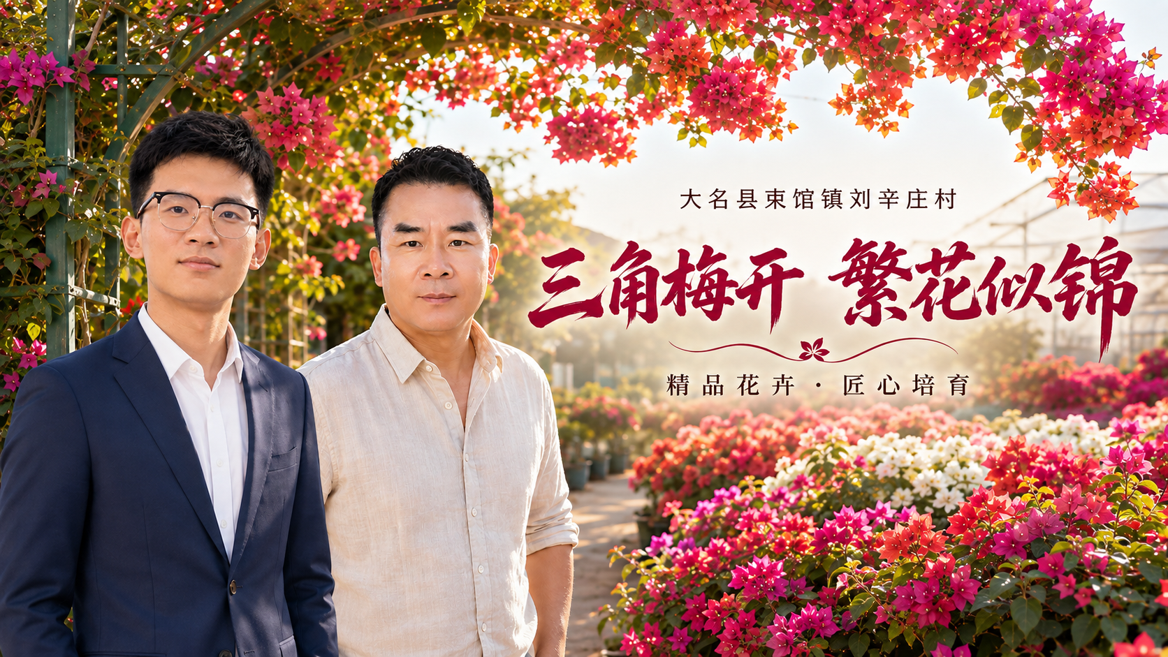 刘辛庄三角梅产业海报